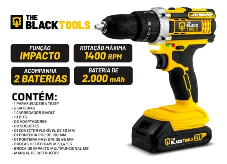 Parafusadeira Furadeira De Impacto - Imagem 2