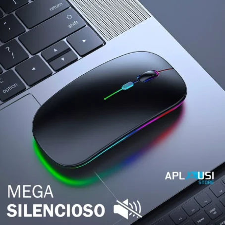 Mouse Sem Fio Recarregável Wireles Optico Led Rgb Ergonômico - Image 5